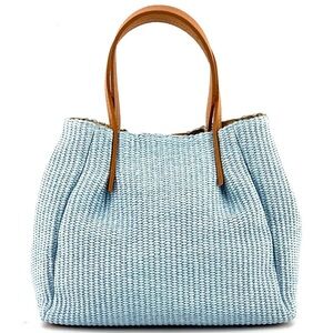 Raffia tote bag